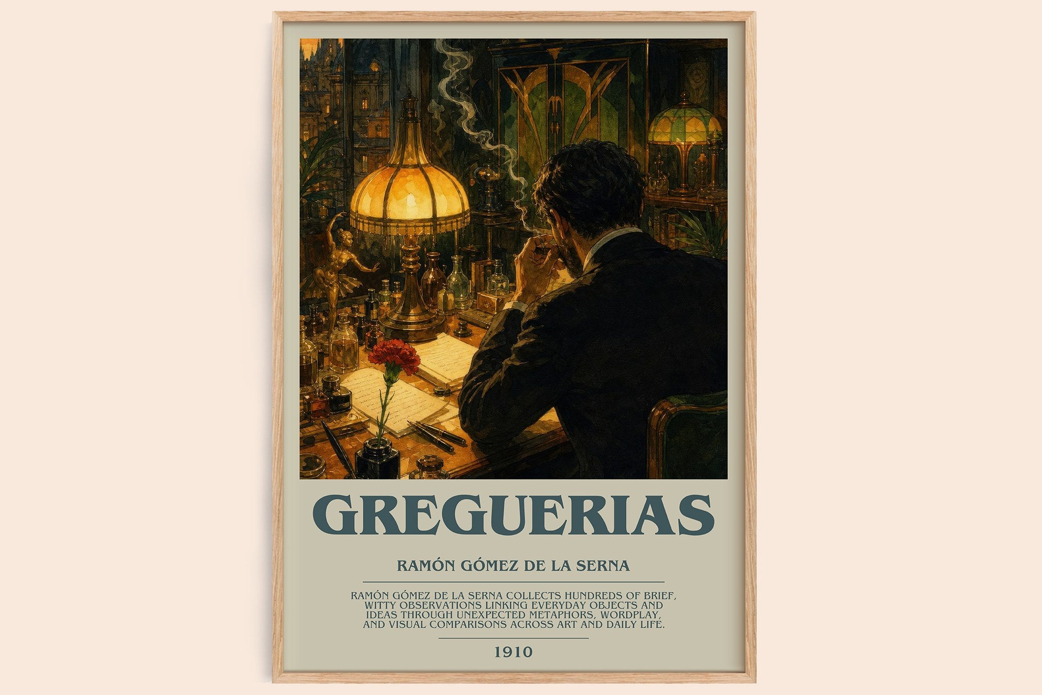 Greguerias Bookish Wall Art by Ramón Gómez de la Serna