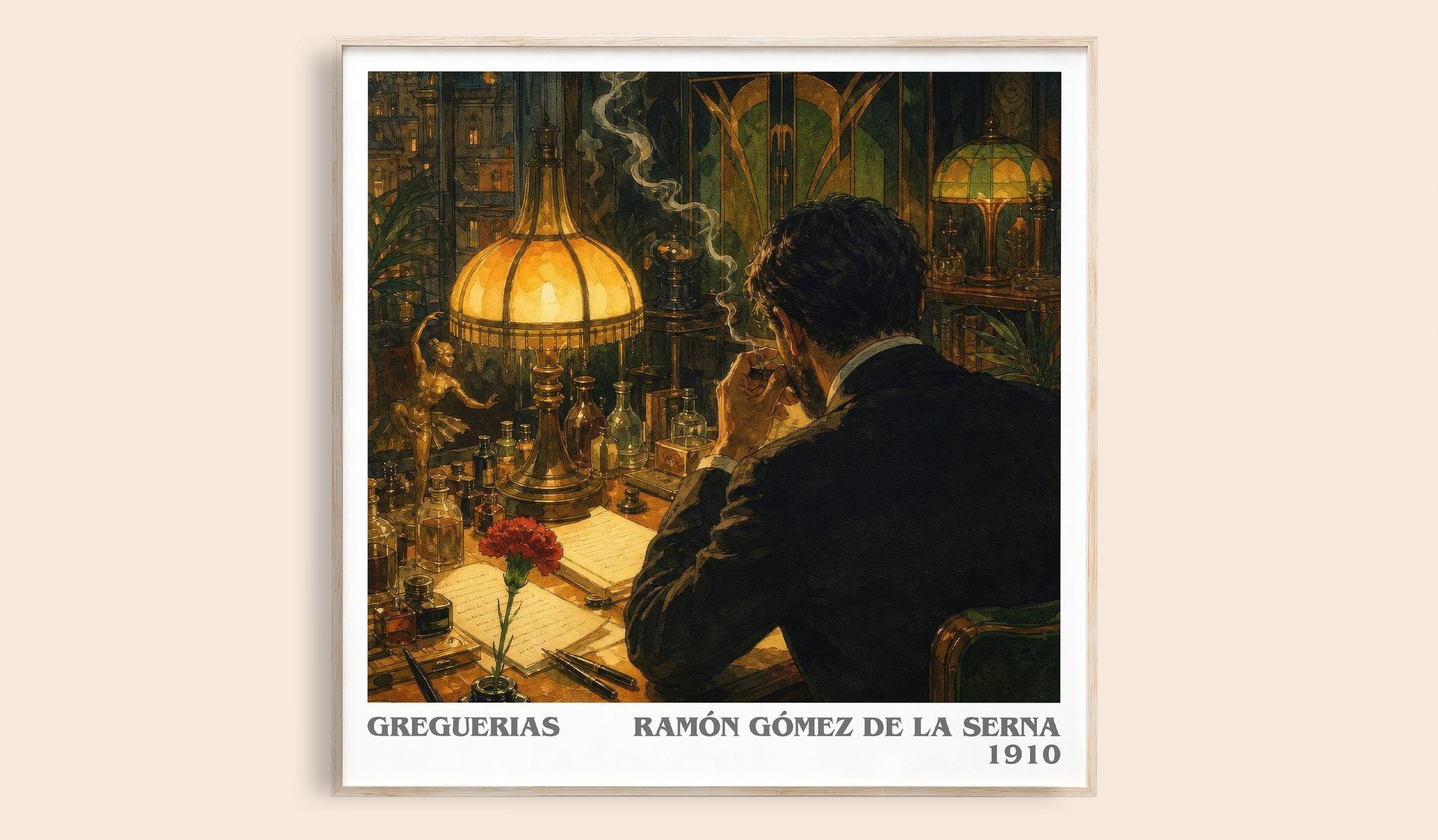 Greguerias Literary Art Print by Ramón Gómez de la Serna