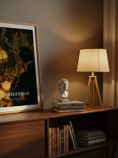 Greguerias watercolour print on bookshelf – Ramón Gómez de la Serna fan gift