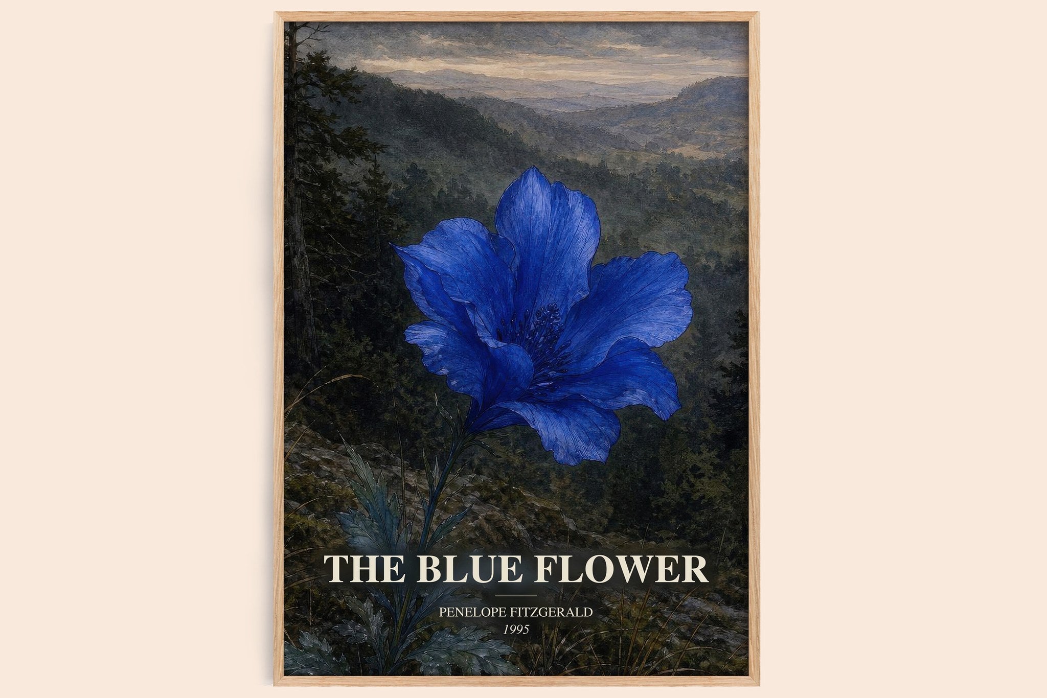 The Blue Flower Book Watercolour Illustration by Penelope Fitzgerald
