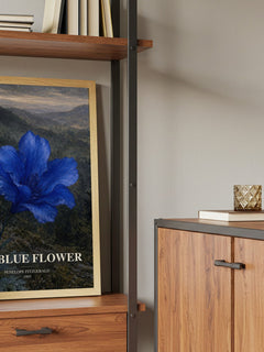 The Blue Flower book watercolour illustration paper finish options – matte satin gloss