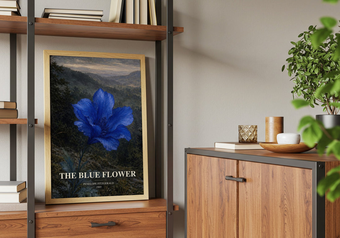 The Blue Flower book watercolour illustration paper finish options – matte satin gloss