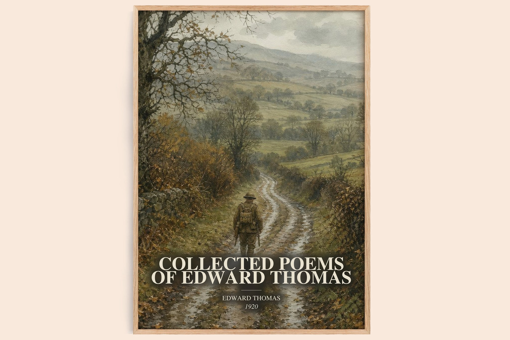 Collected Poems Of Edward Thomas Book Watercolour Illustration by Edward Thomas