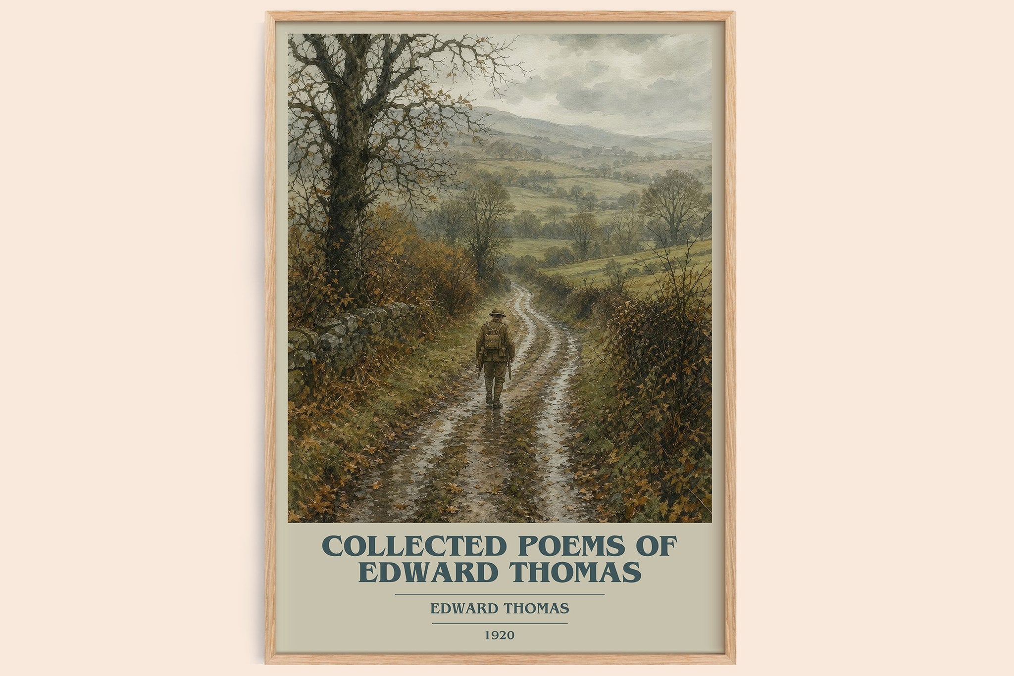 Collected Poems Of Edward Thomas Book Cover Poster by Edward Thomas
