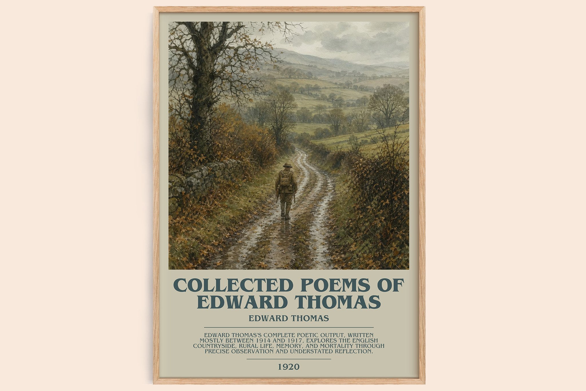 Collected Poems Of Edward Thomas Bookish Wall Art by Edward Thomas
