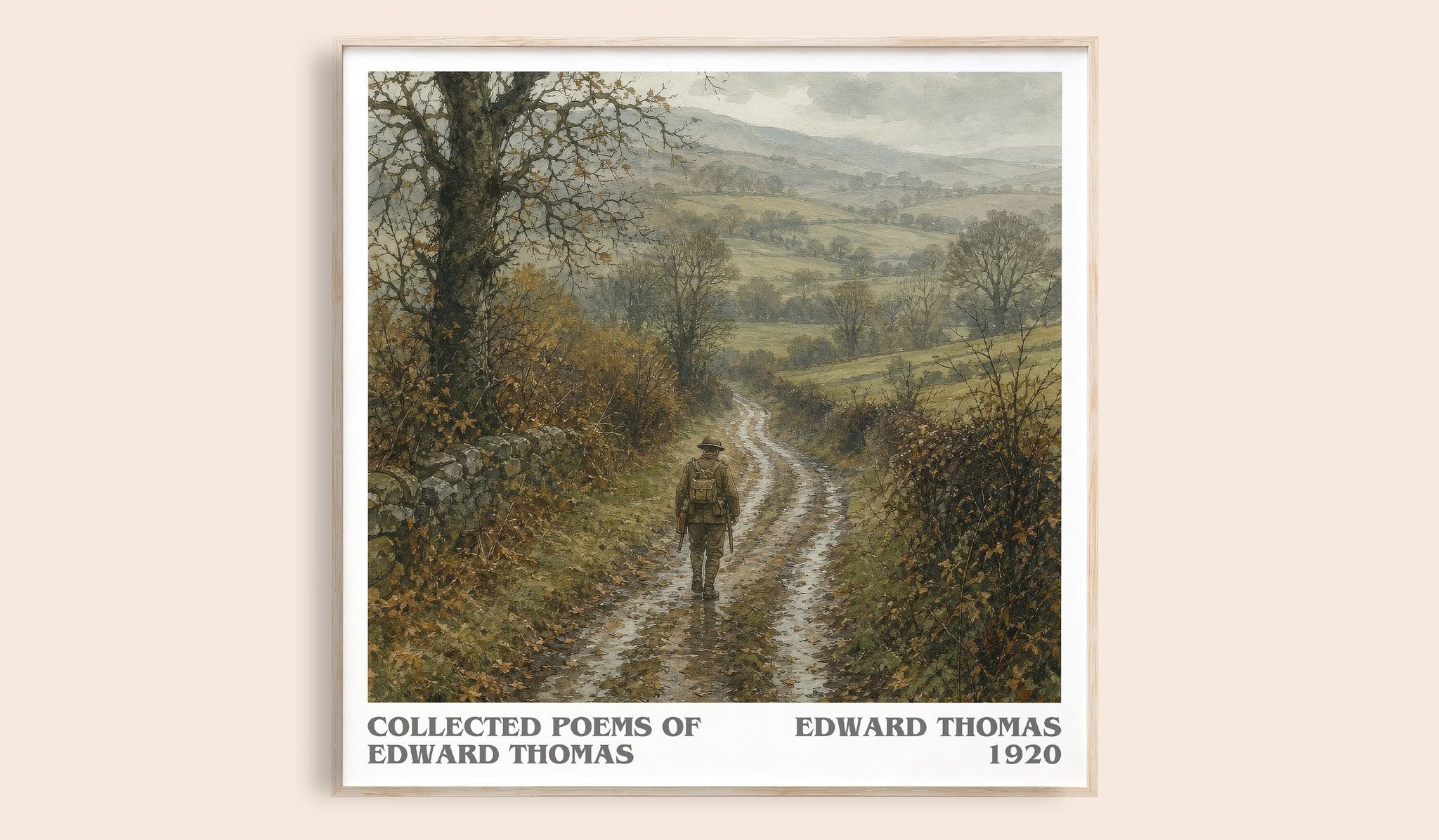 Collected Poems Of Edward Thomas Literary Art Print by Edward Thomas