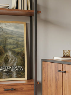 Collected Poems Of Edward Thomas book watercolour illustration paper finish options – matte satin gloss