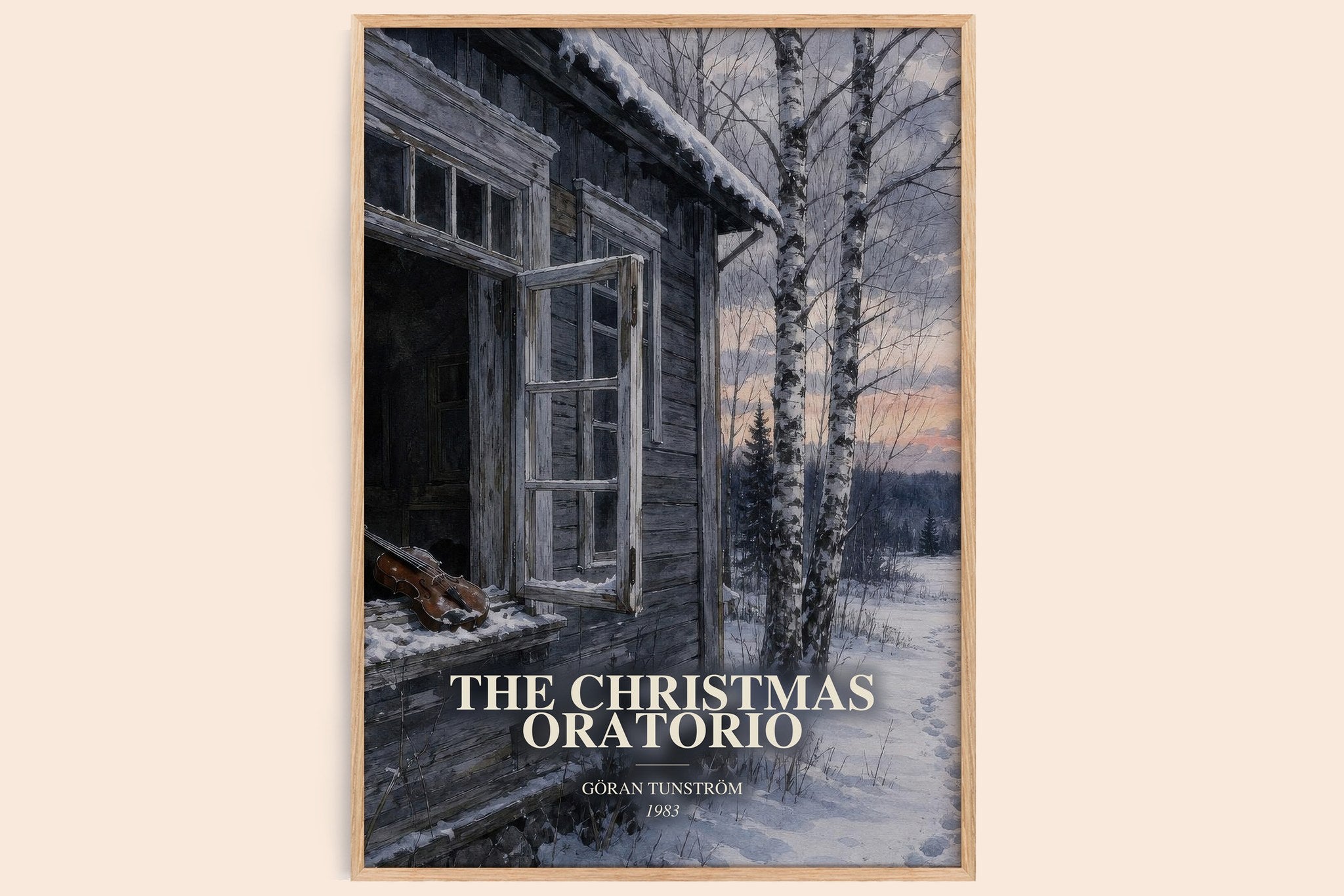 The Christmas Oratorio Book Watercolour Illustration by Göran Tunström