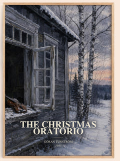 The Christmas Oratorio watercolour book poster by Göran Tunström – framed literary art print