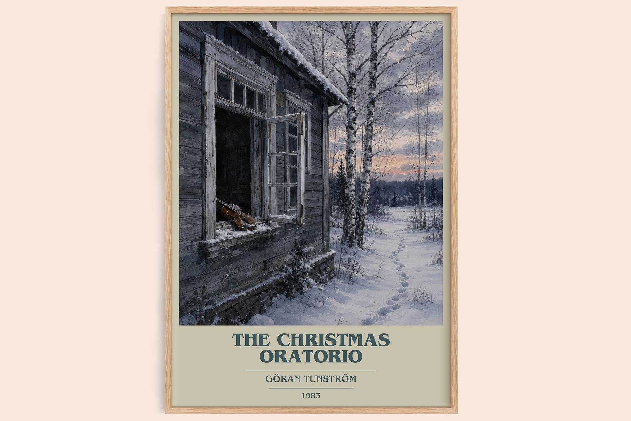The Christmas Oratorio Book Cover Poster by Göran Tunström