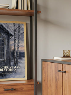 The Christmas Oratorio book watercolour illustration paper finish options – matte satin gloss