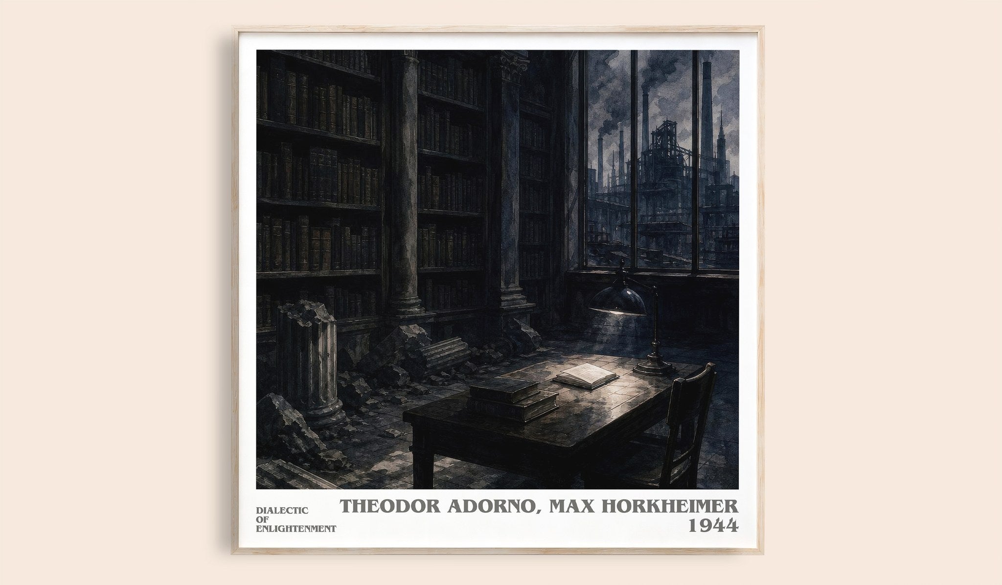 Dialectic Of Enlightenment Literary Art Print by T. Horkheimer