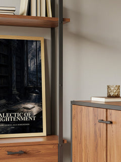 Dialectic Of Enlightenment book watercolour illustration paper finish options – matte satin gloss