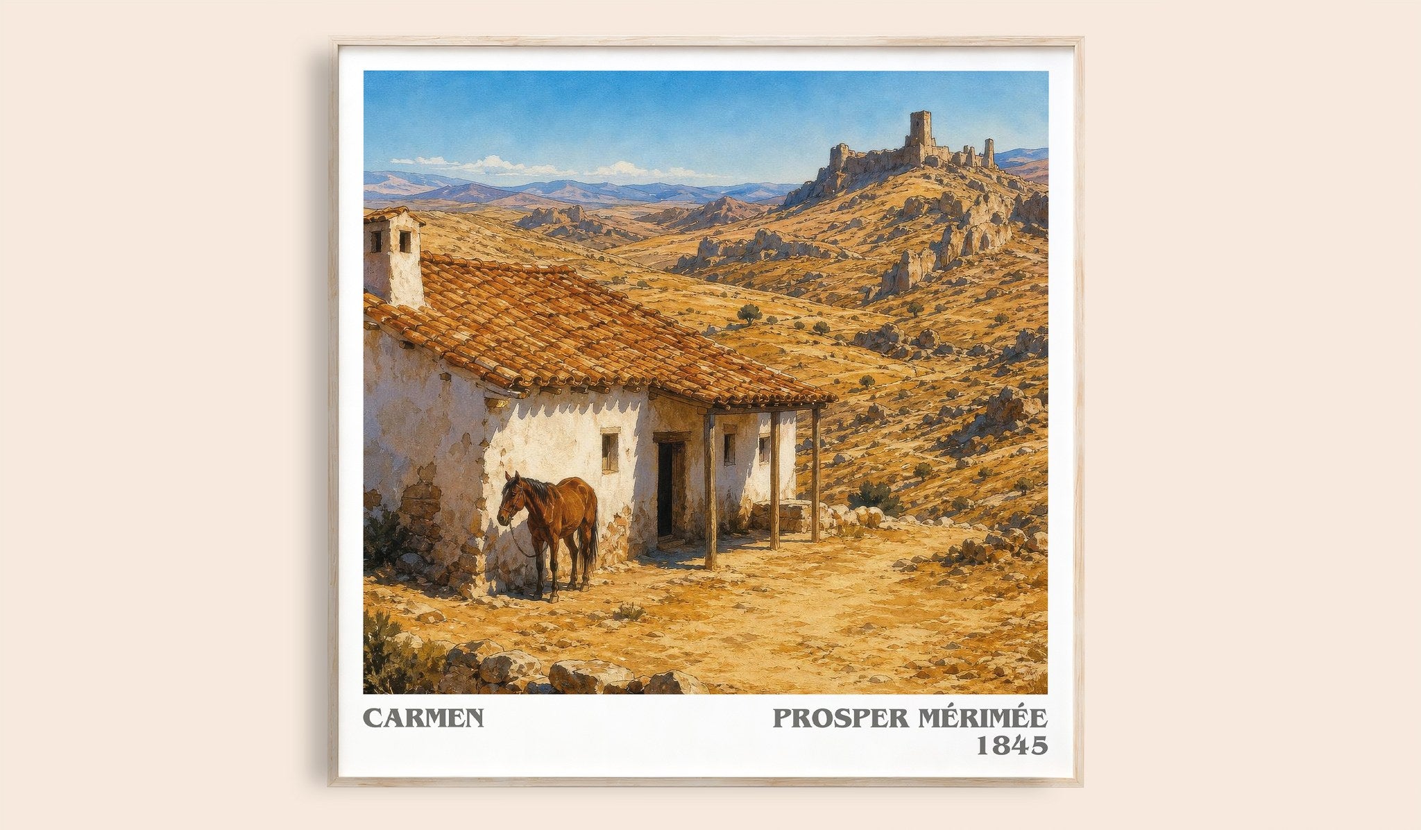 Carmen Literary Art Print by Prosper Mérimée