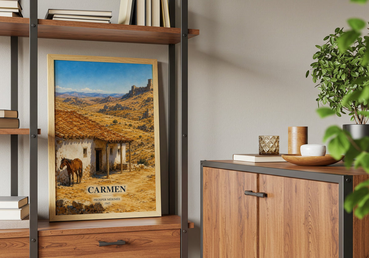 Carmen book watercolour illustration paper finish options – matte satin gloss