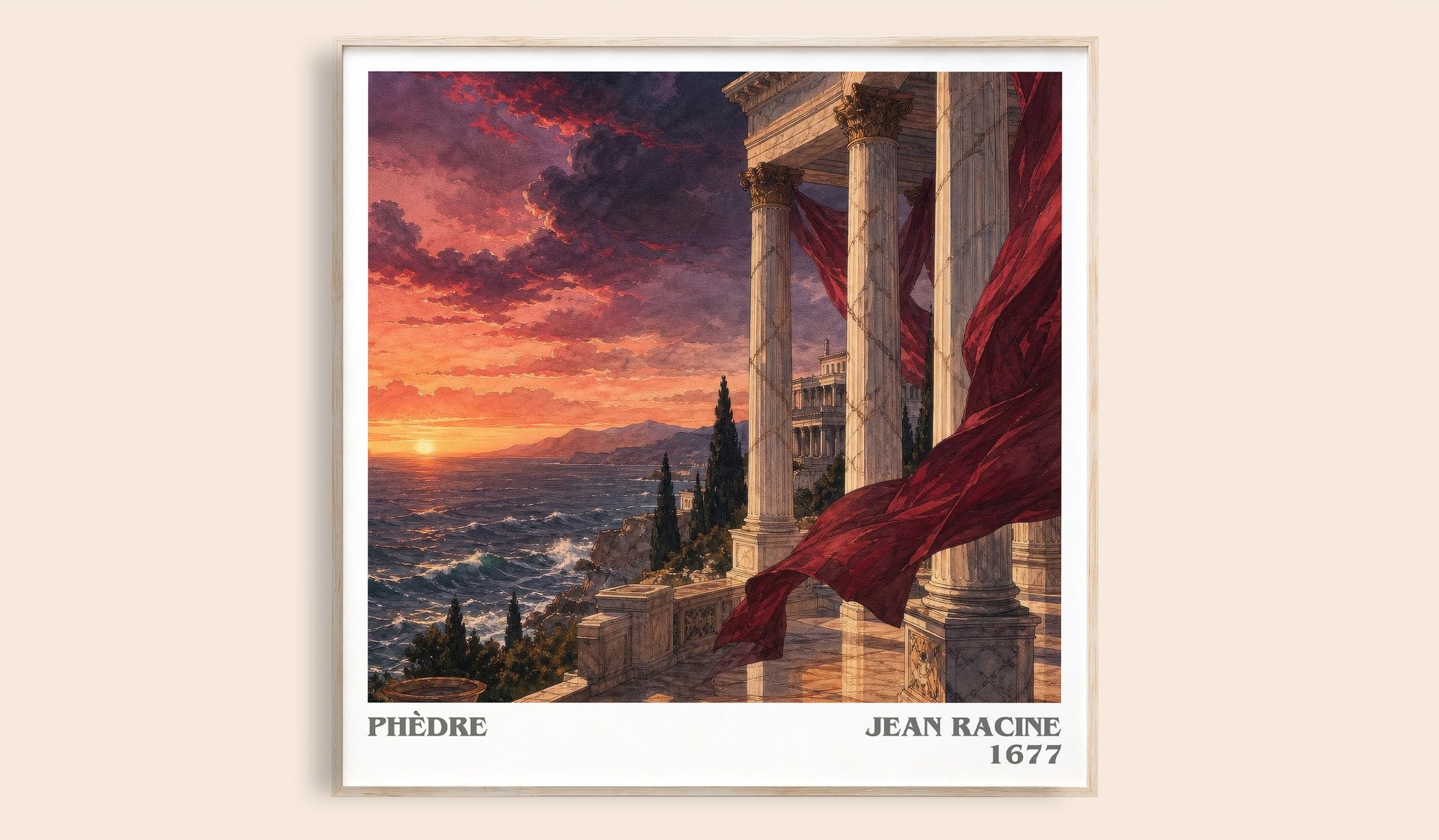 Phèdre Literary Art Print by Jean Racine