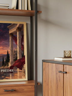 Phèdre book watercolour illustration paper finish options – matte satin gloss