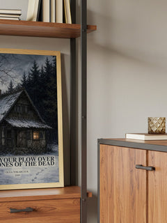 Drive Your Plow Over the Bones of the Dead book watercolour illustration paper finish options – matte satin gloss