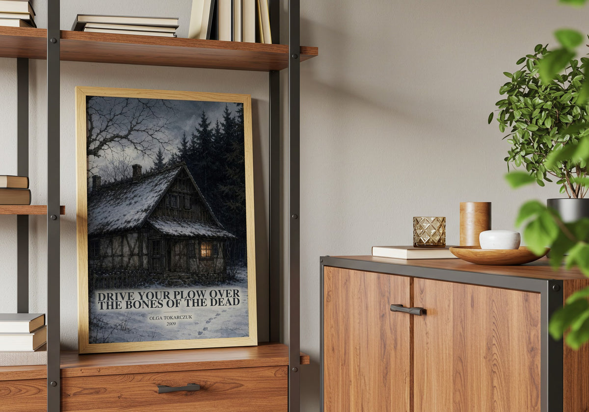 Drive Your Plow Over the Bones of the Dead book watercolour illustration paper finish options – matte satin gloss