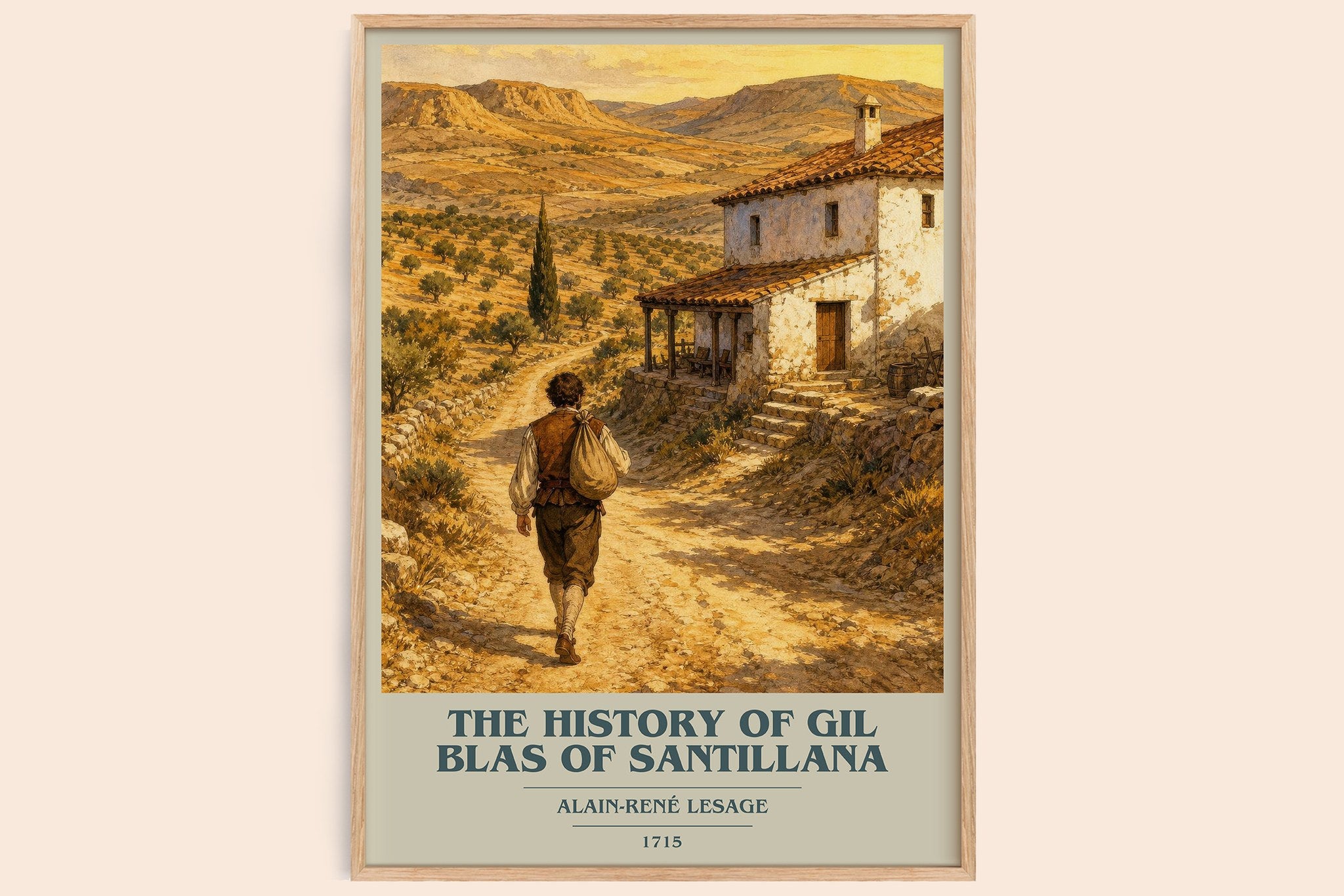 History Of Gil Blas Of Santillana Book Cover Poster by A. Lesage