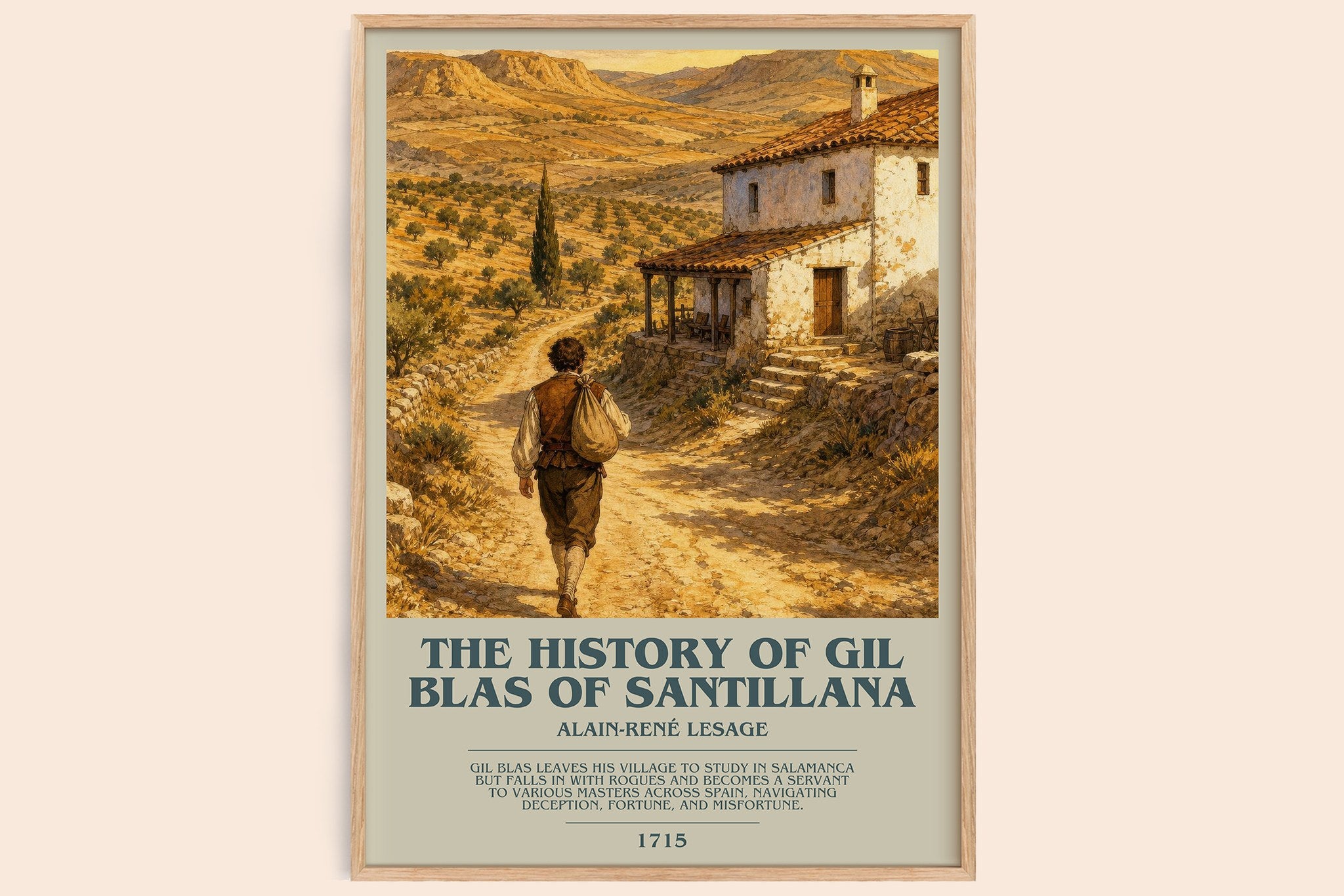 History Of Gil Blas Of Santillana Bookish Wall Art by A. Lesage