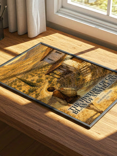 The History Of Gil Blas Of Santillana watercolour book poster framed on wall – satire wall art