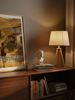 The History Of Gil Blas Of Santillana watercolour print on bookshelf – Alain-René Lesage fan gift
