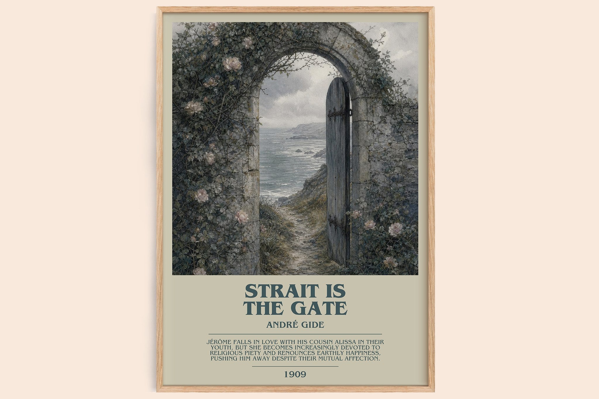 Strait is the Gate Bookish Wall Art by André Gide