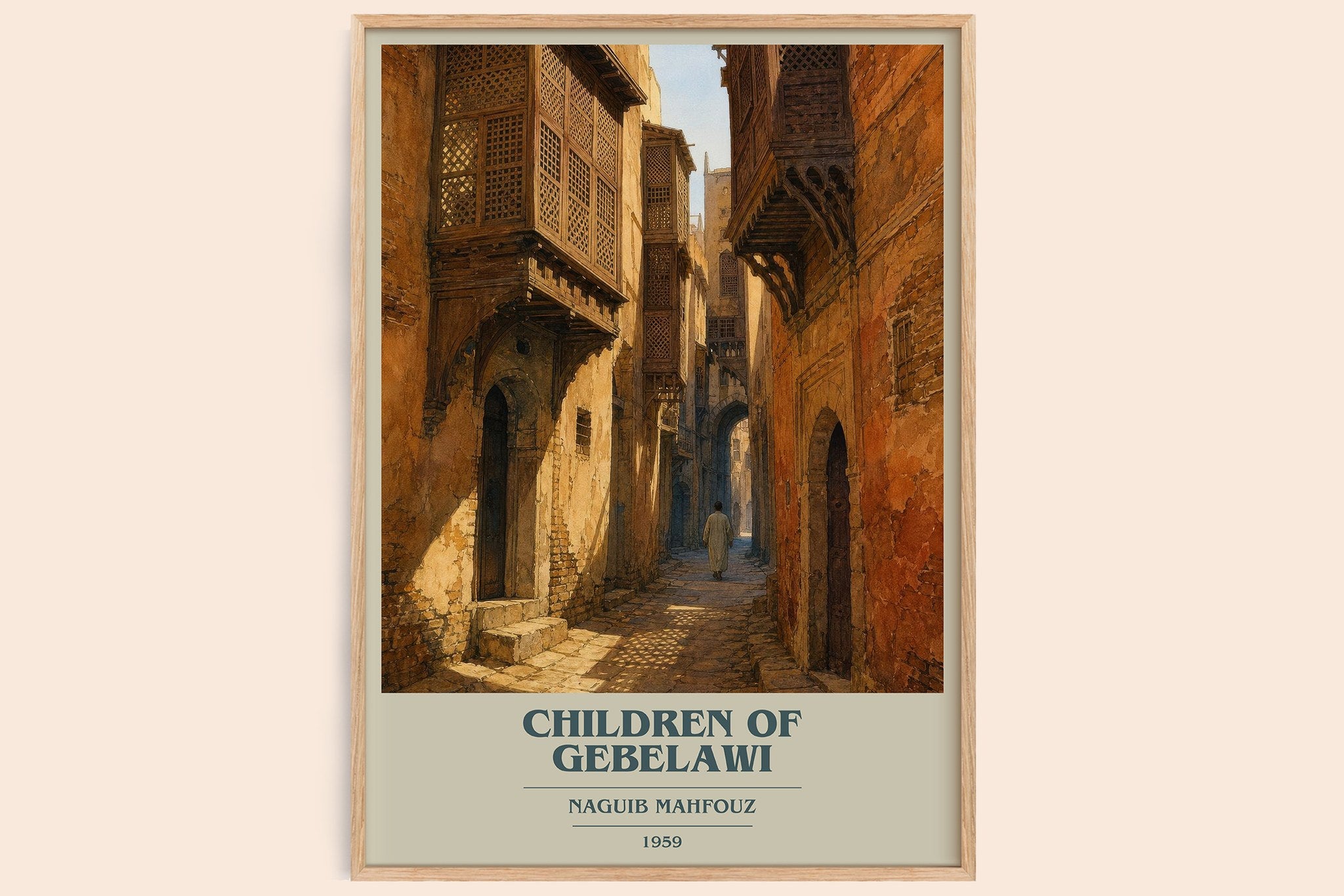 Children of Gebelawi Book Cover Poster by Naguib Mahfouz