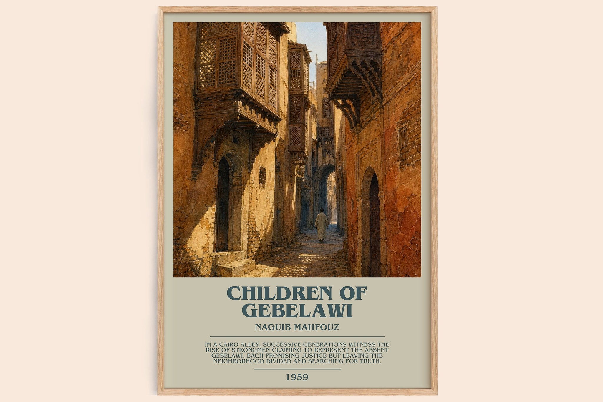 Children of Gebelawi Bookish Wall Art by Naguib Mahfouz