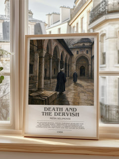 Death and the Dervish Bookish Wall Art by Meša Selimović – framed print by a bright window