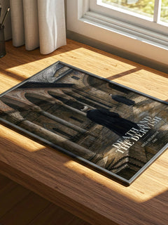 Death and the Dervish watercolour book poster framed on wall – literary fiction wall art