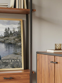 The Summer Book book watercolour illustration paper finish options – matte satin gloss