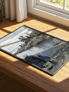 The Summer Book watercolour book poster framed on wall – literary fiction wall art