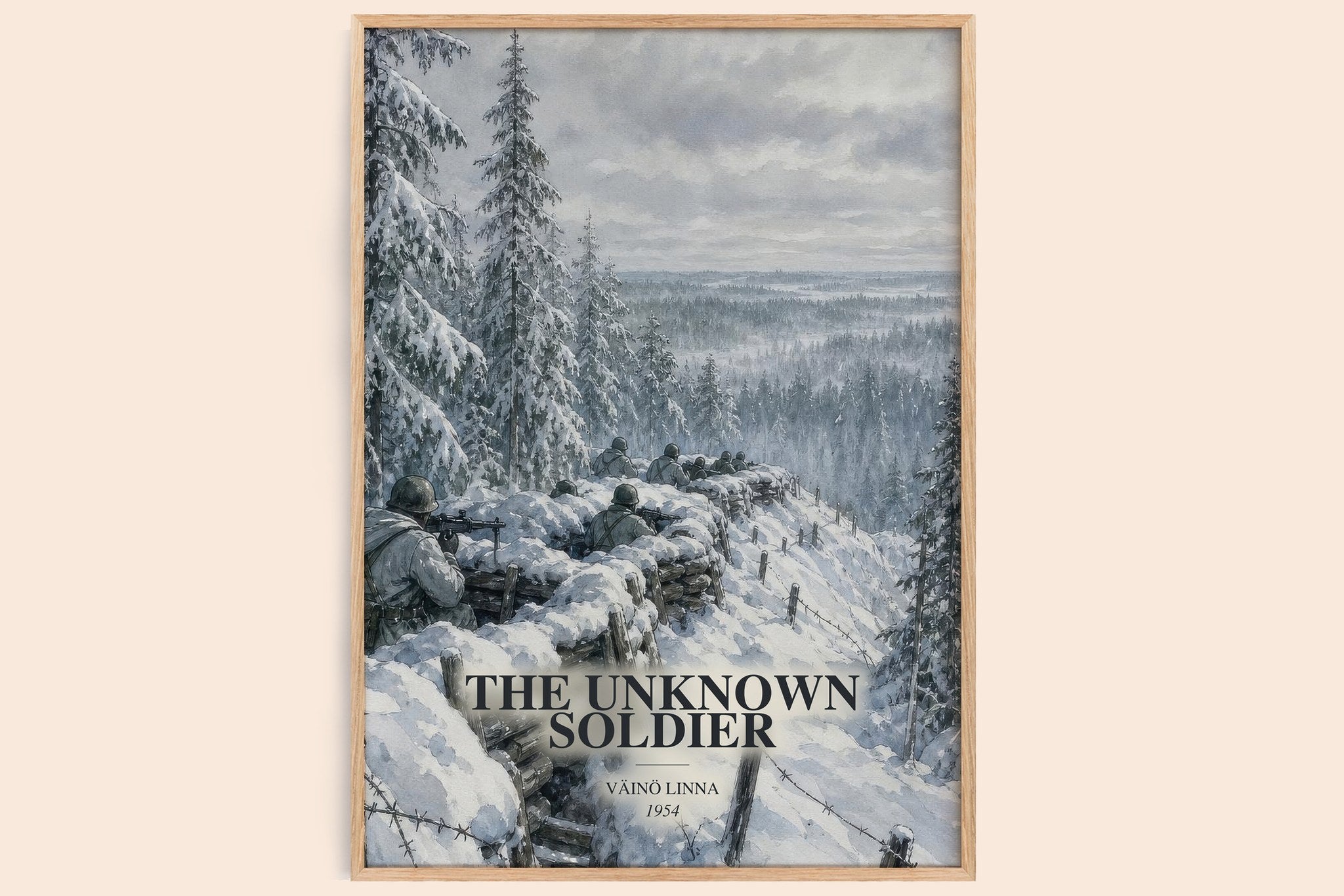 The Unknown Soldier Book Watercolour Illustration by Väinö Linna