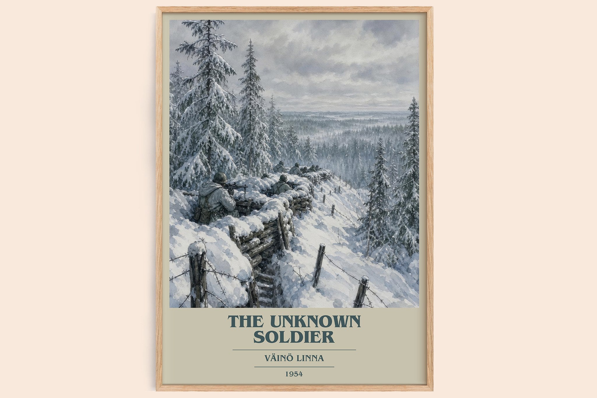 The Unknown Soldier Book Cover Poster by Väinö Linna