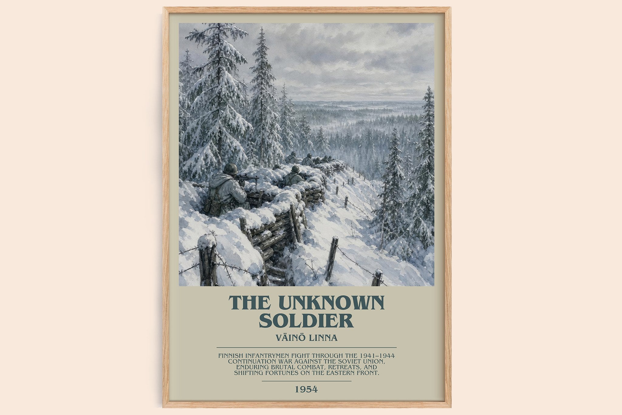 The Unknown Soldier Bookish Wall Art by Väinö Linna