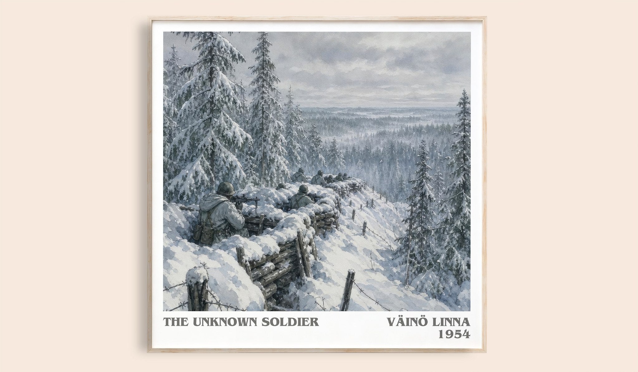 The Unknown Soldier Literary Art Print by Väinö Linna