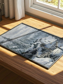 The Unknown Soldier watercolour book poster framed on wall – historical fiction wall art