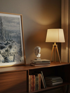 The Unknown Soldier watercolour print on bookshelf – Väinö Linna fan gift