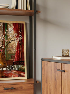 The Plum in the Golden Vase book watercolour illustration paper finish options – matte satin gloss