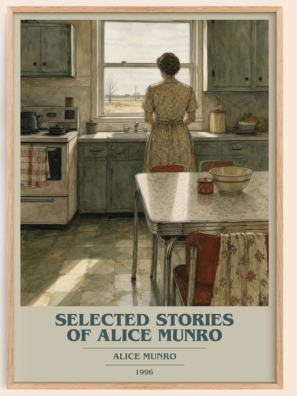 Selected Stories of Alice Munro book cover book poster by Alice Munro – framed literary art print