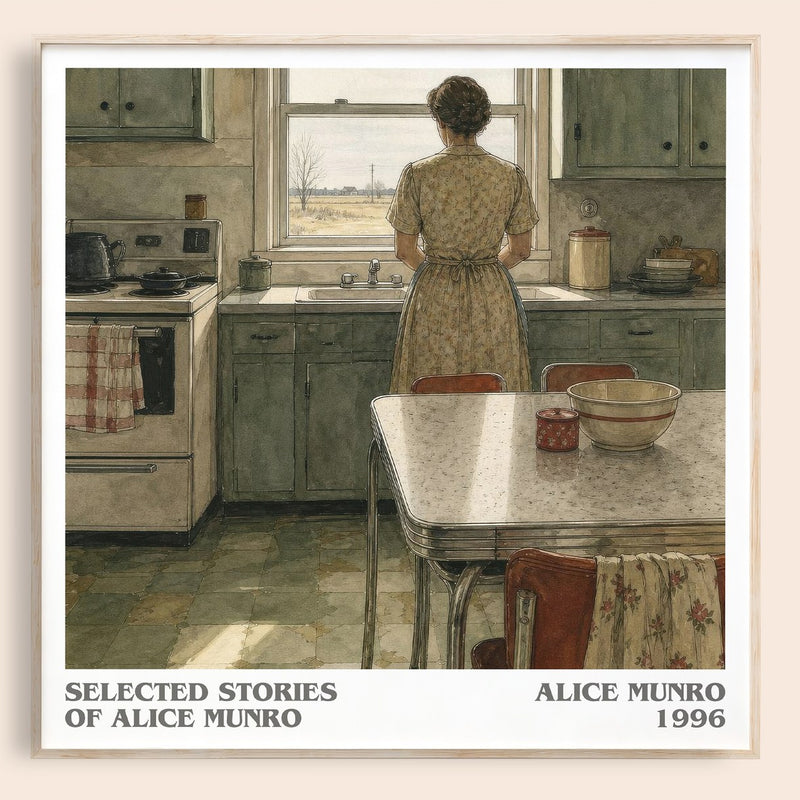 Selected Stories of Alice Munro literary book poster by Alice Munro – framed literary art print
