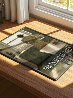 Selected Stories of Alice Munro watercolour book poster framed on wall – literary fiction wall art