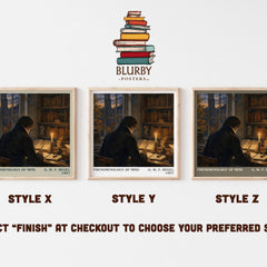 Phenomenology of Mind literary print framed by window – literary home decor