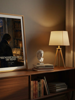 Phenomenology of Mind watercolour print on bookshelf – G. W. F. Hegel fan gift