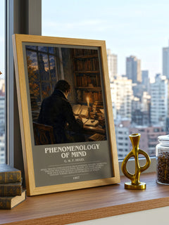 Phenomenology of Mind bookish poster colour and style options – G. W. F. Hegel book art