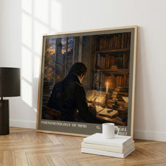 Phenomenology of Mind literary art print colour and style options – G. W. F. Hegel book art