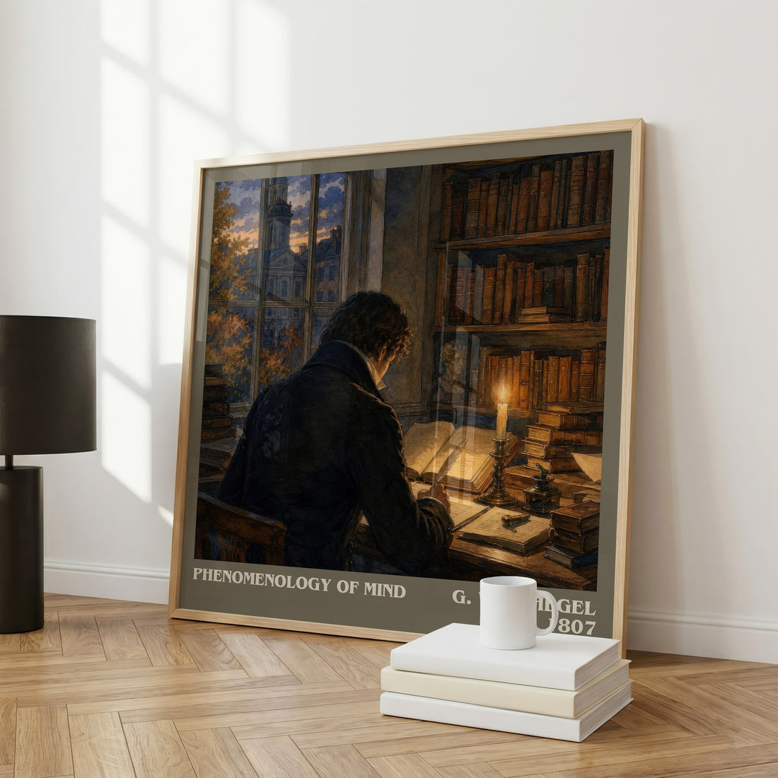 Phenomenology of Mind literary art print colour and style options – G. W. F. Hegel book art
