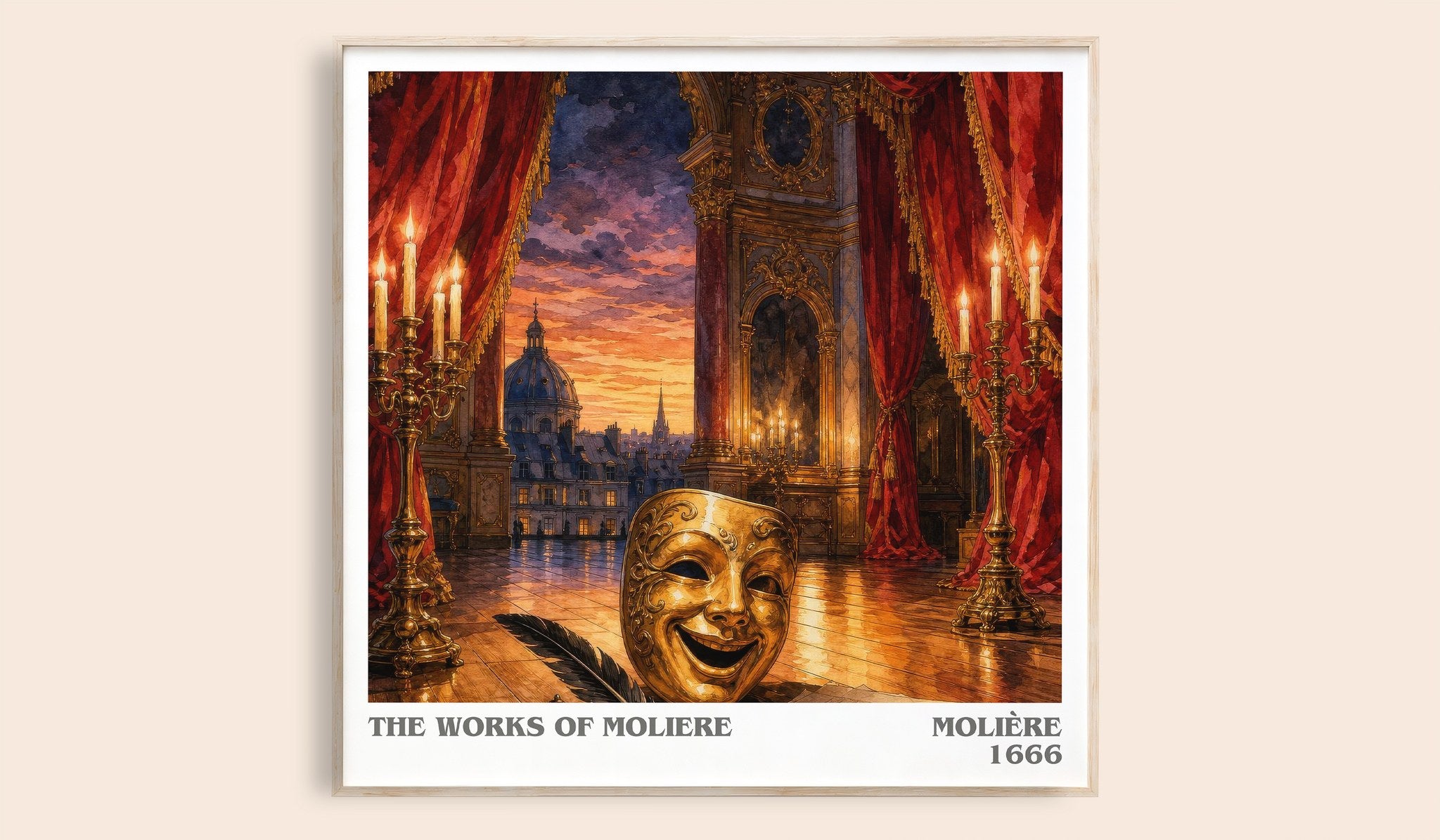 The Works of Moliere Literary Art Print by Molière